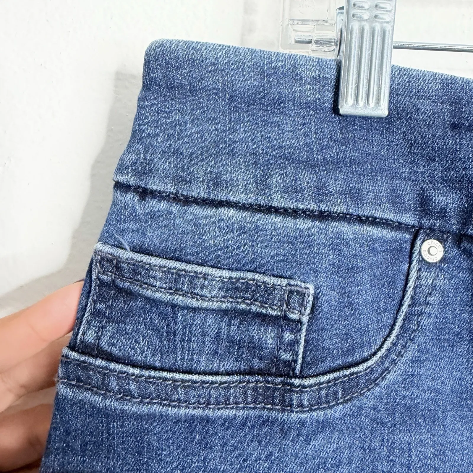 Chico's Pull On Jegging 12 Petite Chico's 2P Comfort Stretch Casual - Image 7