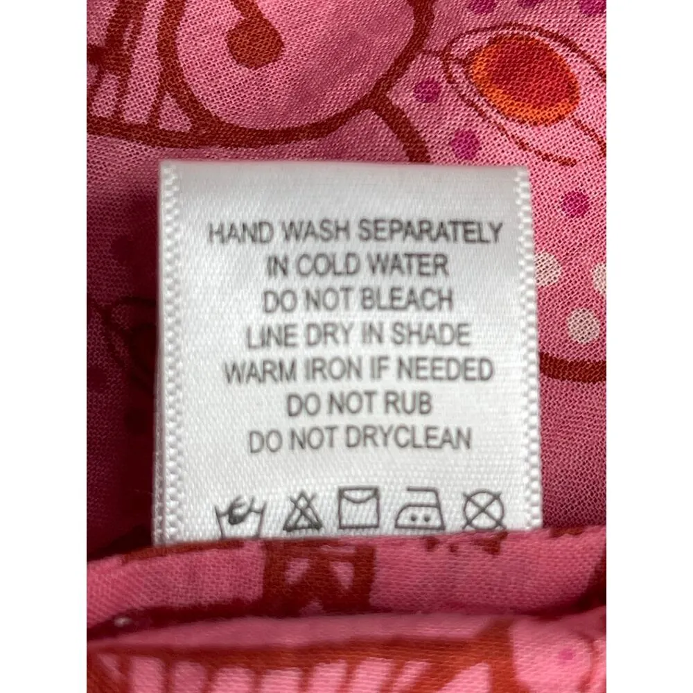 NWT Ro’s Garden Hunan Floral Mini Dress Size M Pink Flutter Sleeve V Neck Size M - Image 8