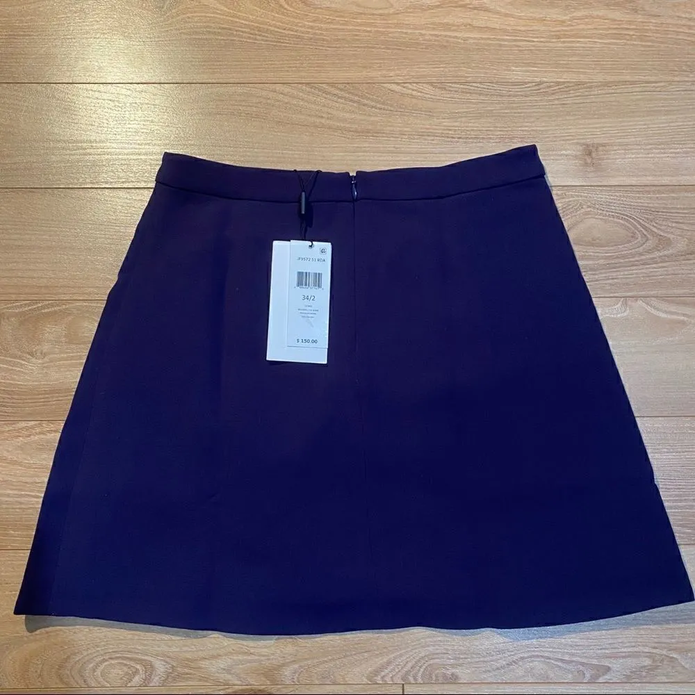 NWT Lacoste Purple & Black Color A-line Skirt - Image 4