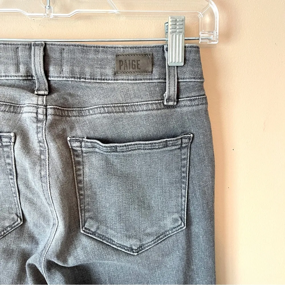 PAIGE | Gray Verdugo Ultra Skinny Denim Jeans Sz 24 - Image 3