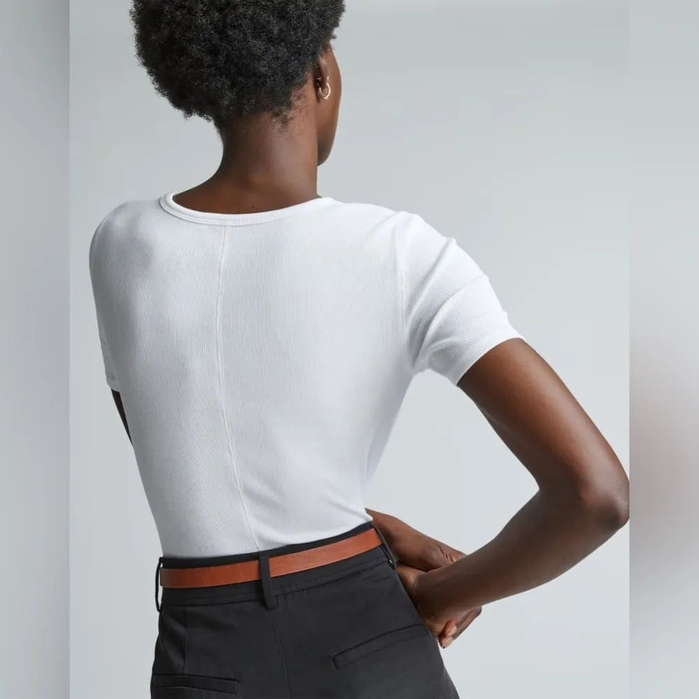 NWOT Everlane The Supima® Micro-Rib Crew - Image 3