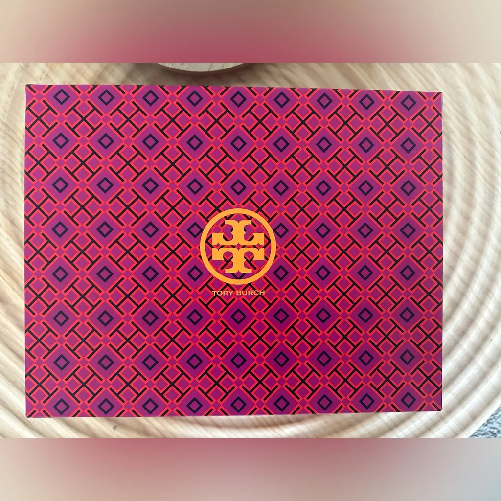 Tory Burch NWT ELISA90MM wedge Espadrille satin golden Fry 713 - Image 5