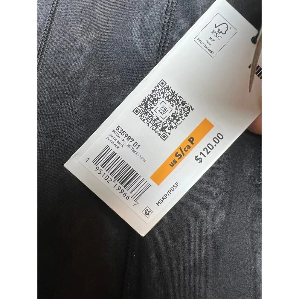 KOCHE x Puma Bike Shorts NWT Women's Sz. S Black - Image 5