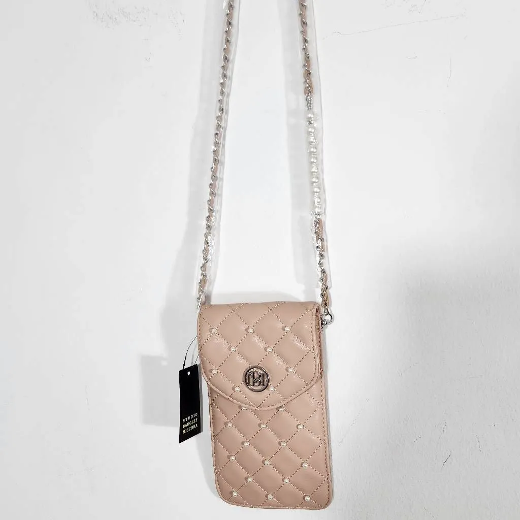 Badgley Mischka Nude Pink Crossbody Bag NWT Phone Case Bag Christmas Gift - Image 4