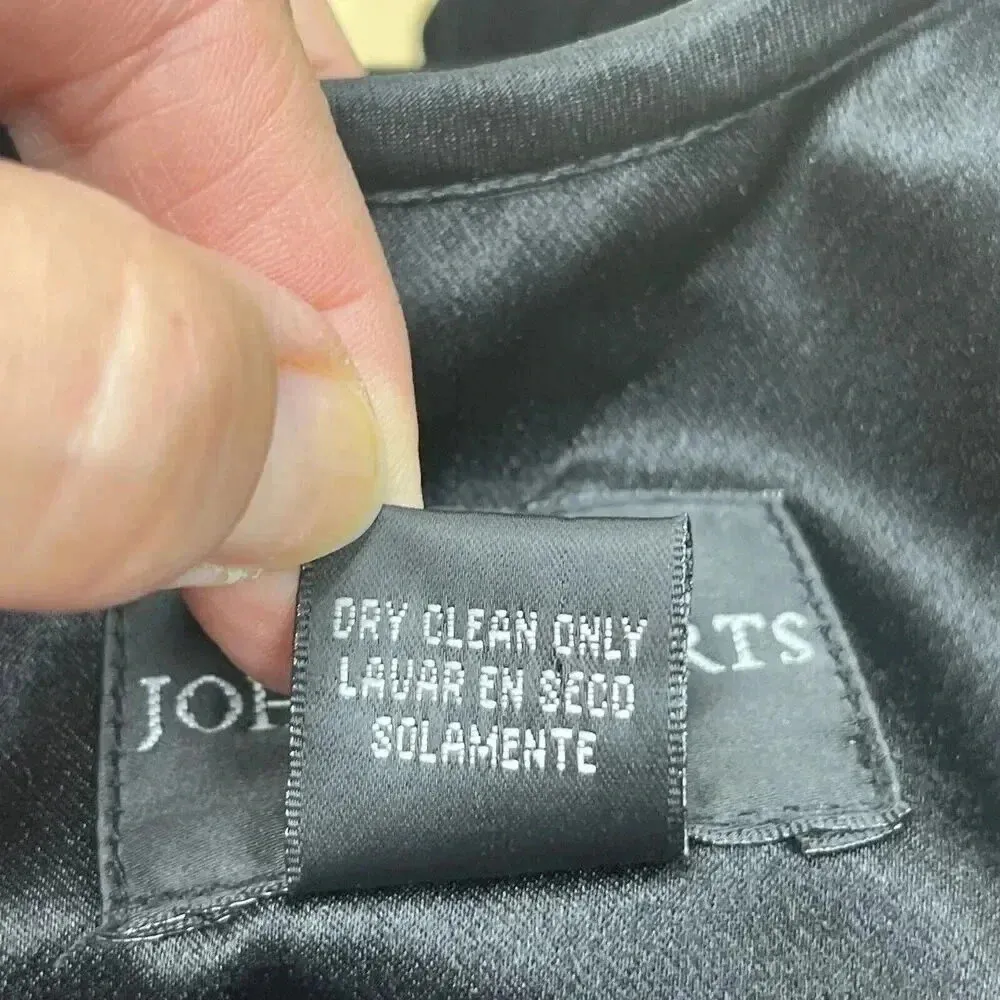 John Roberts Womens Velvet Shift Dress Size 12 Black Cocktail Party Occasion - Image 7