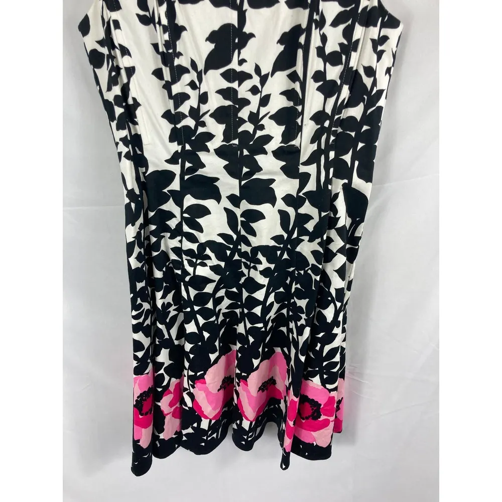 Nine West Floral Print Sleeveless Dress Size 6 - Image 2