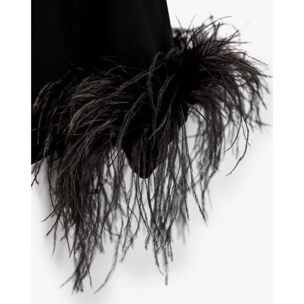 Zara feathered flowy blouse - Image 7