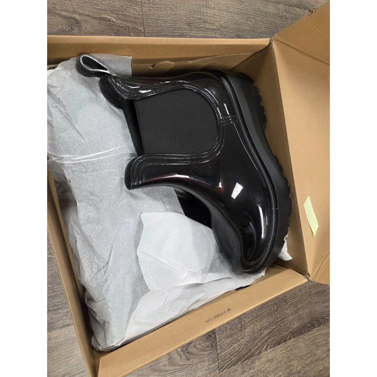 Matisse Beach Penny Bootie Size 9 Solid Black Rain Winter Boots Lug Pull On 10M - Image 4