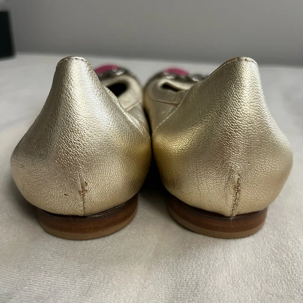 AGL Attilio Giusti Leombruni Gold Leather & Pink Cap - Image 5