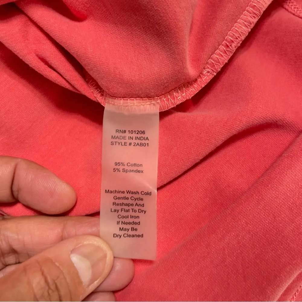 Soft Surroundings Pink Embroidered
Floral Tunic Top Size XL Made in India - Image 7