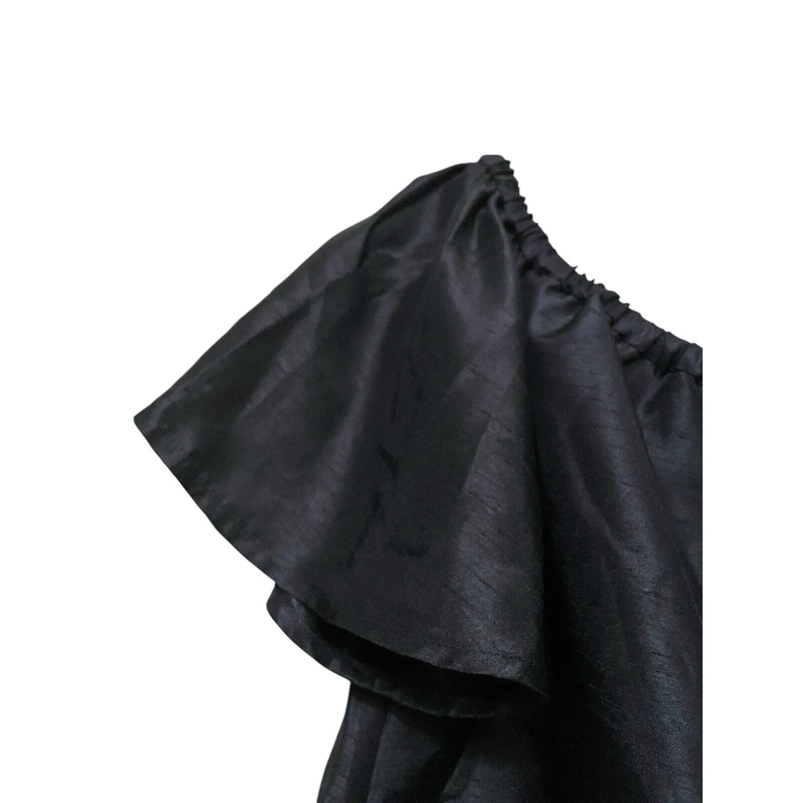 Keepsake the Label Off Shoulder Satin Top‎ Size Small Midnight Blue Romantic - Image 3