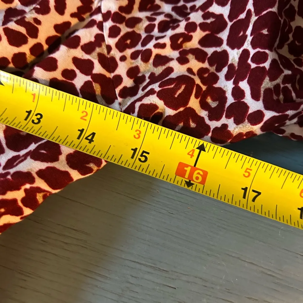 Urban Outfitters Eggie Red Leopard Print Victoria Mini Dress | Women’s Sz Medium - Image 8