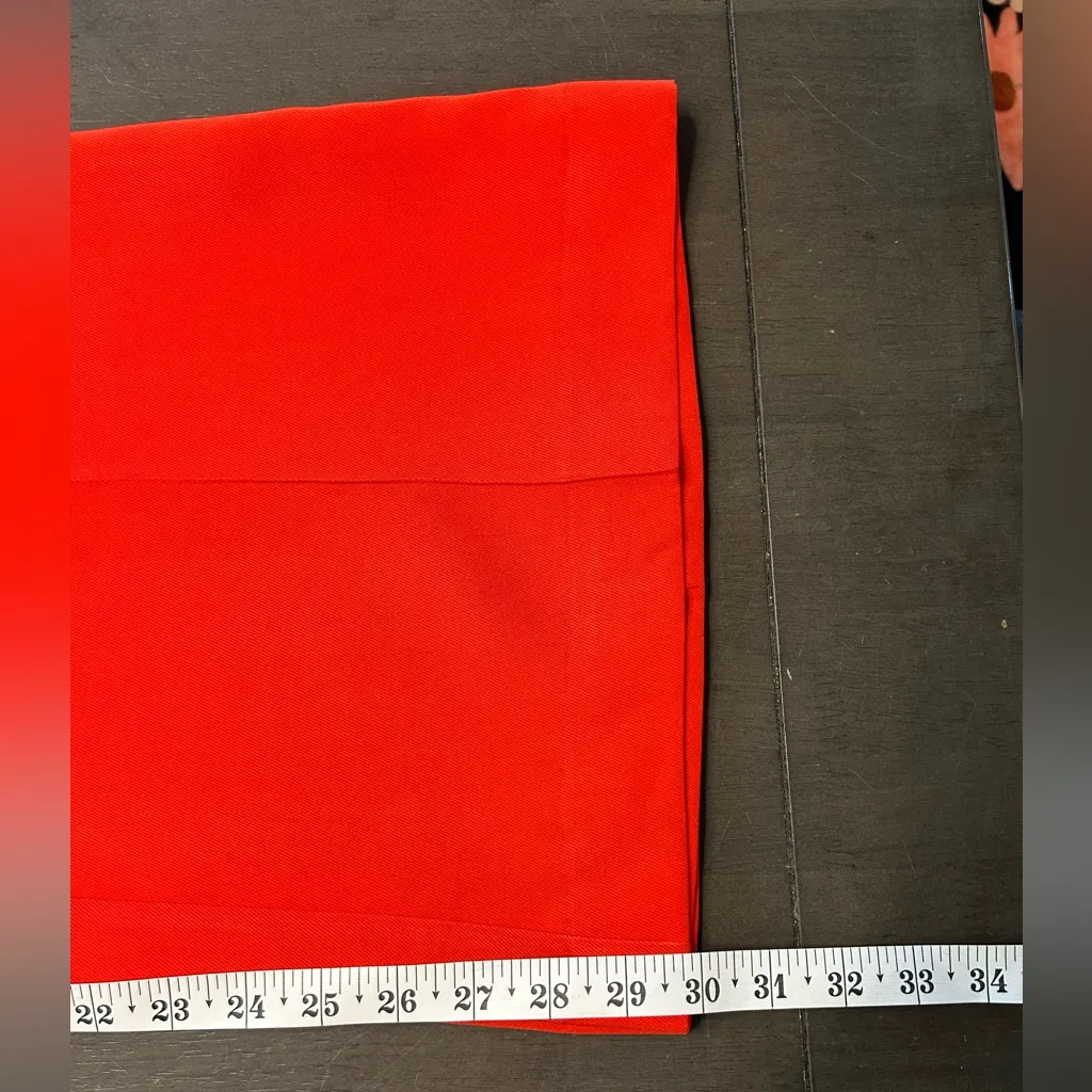 H&M vibrant red flared trouser dress pants. Bold polished Valentine’s Day 6 REG - Image 8