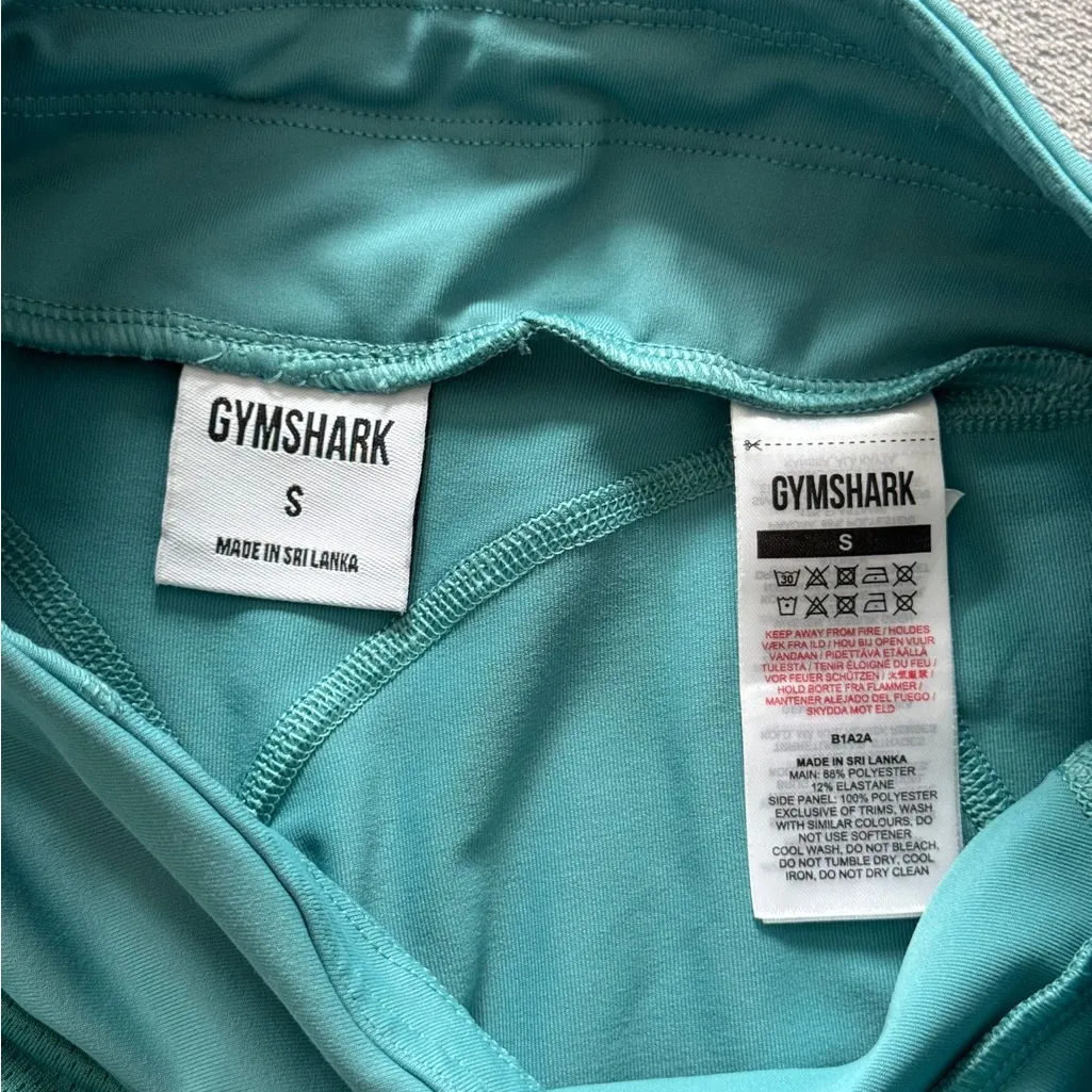 Gymshark Womens Pulse Mesh‎ Teal Training Size Small - Image 5