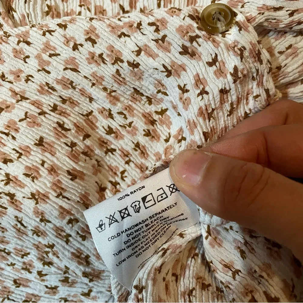 Faithfull The Brand Floral Print Mini Dress Size 2 - Image 7