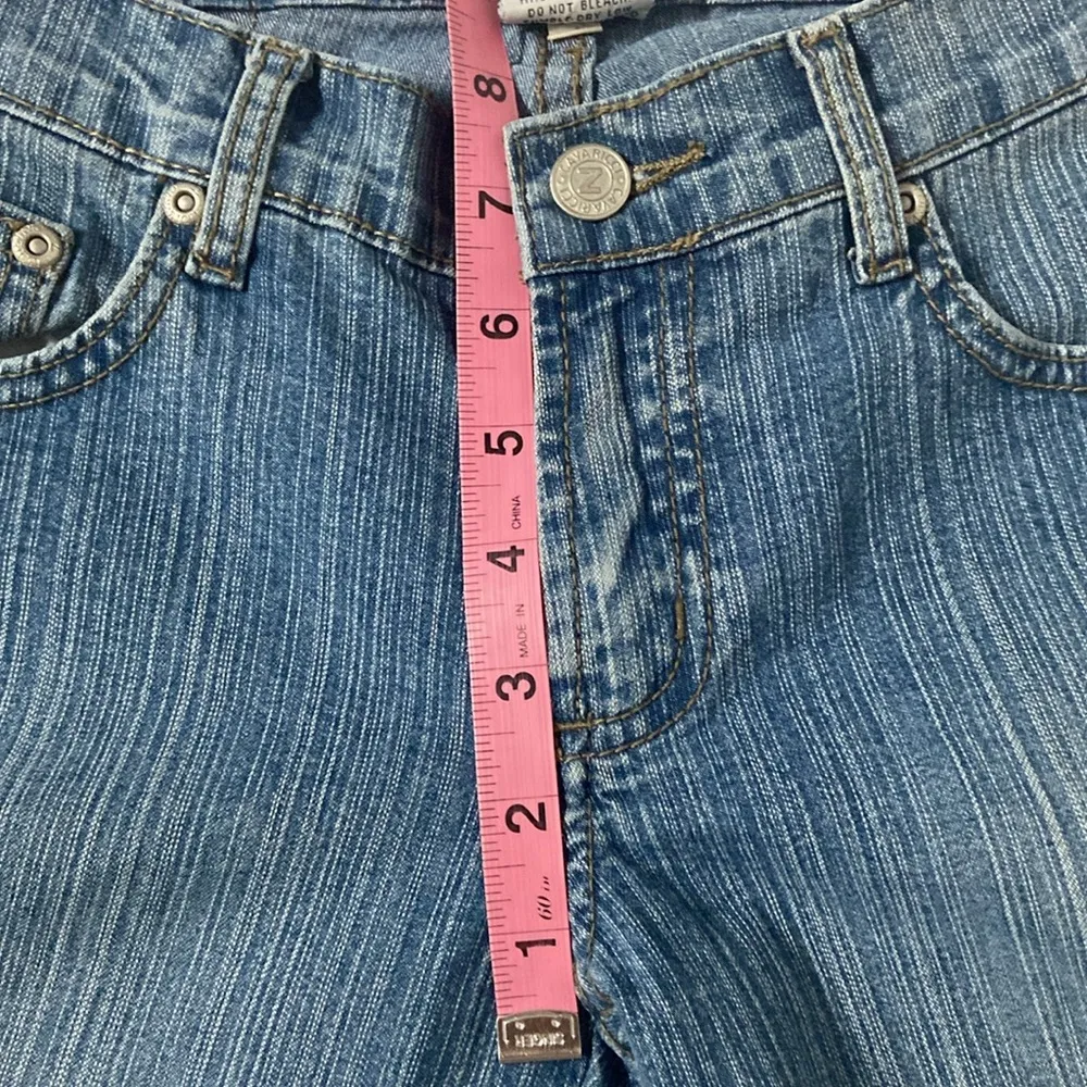 Vintage Z Cavaricci jeans size 5 cotton blend denim lined pattern lightweight Blue - Image 7