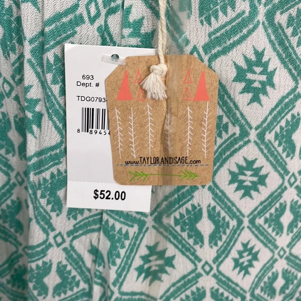 Taylor & Sage Fringe Neckline Dress - Image 4