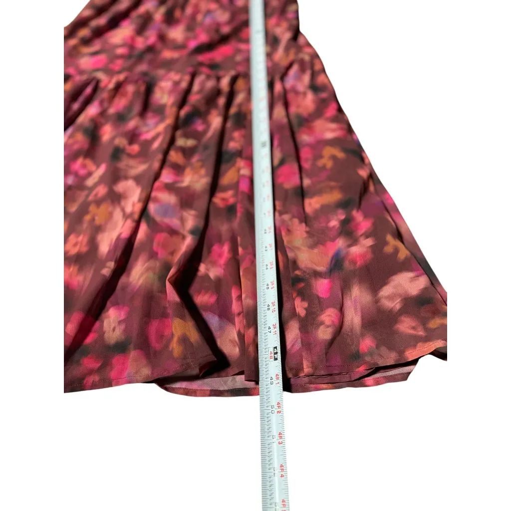 NEW Steve Madden Womens Floral Maxi Dress Ruffle Sleeveless Boho Chic Romantic - Image 9