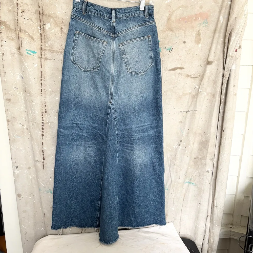 Reformation Tazz Maxi Denim Skirt - Image 4