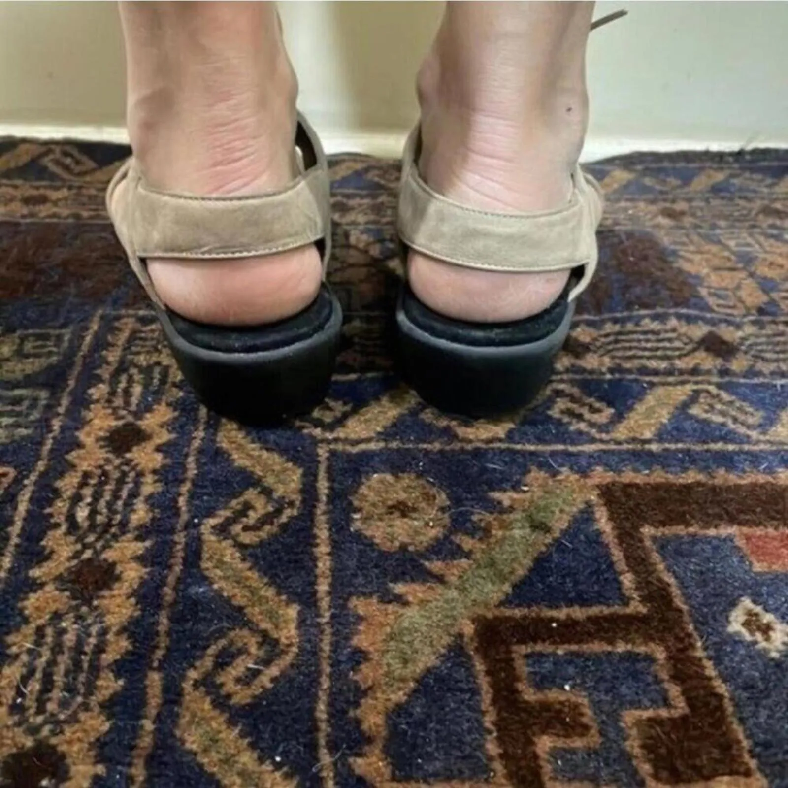 Ciao Chelsea Tan Strap Open Toe Leather Grecian Toga Sandal Comfort Size 6.5 - Image 5