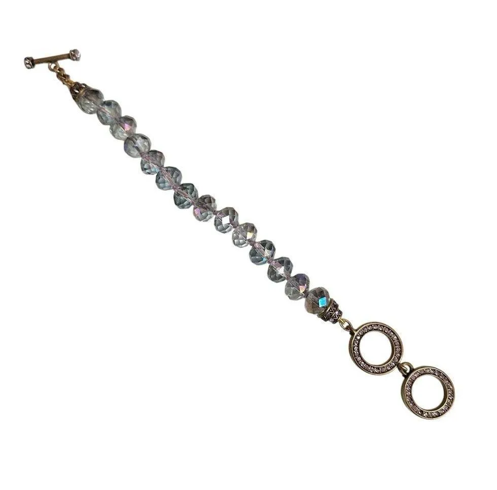 Heidi Daus Faceted Crystal Toggle Bracelet - Image 7