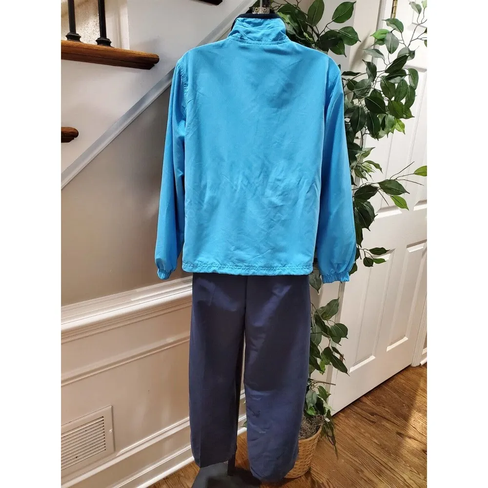 Threehearts Women's Blue Polyester Long Sleeve Jacket & Trouser 2 Piece Suit PL - Image 6