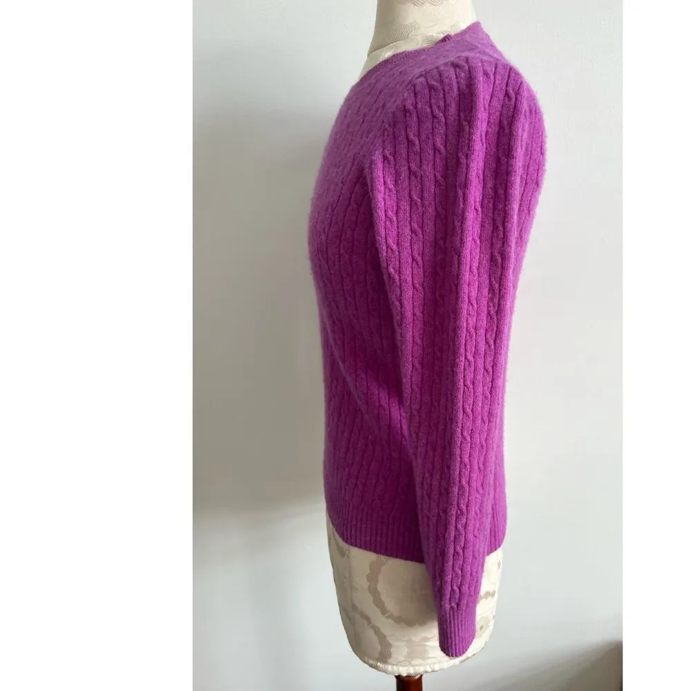 J Crew Wool Cashmere Blend Long Sleeve Sweater Medium - Image 3