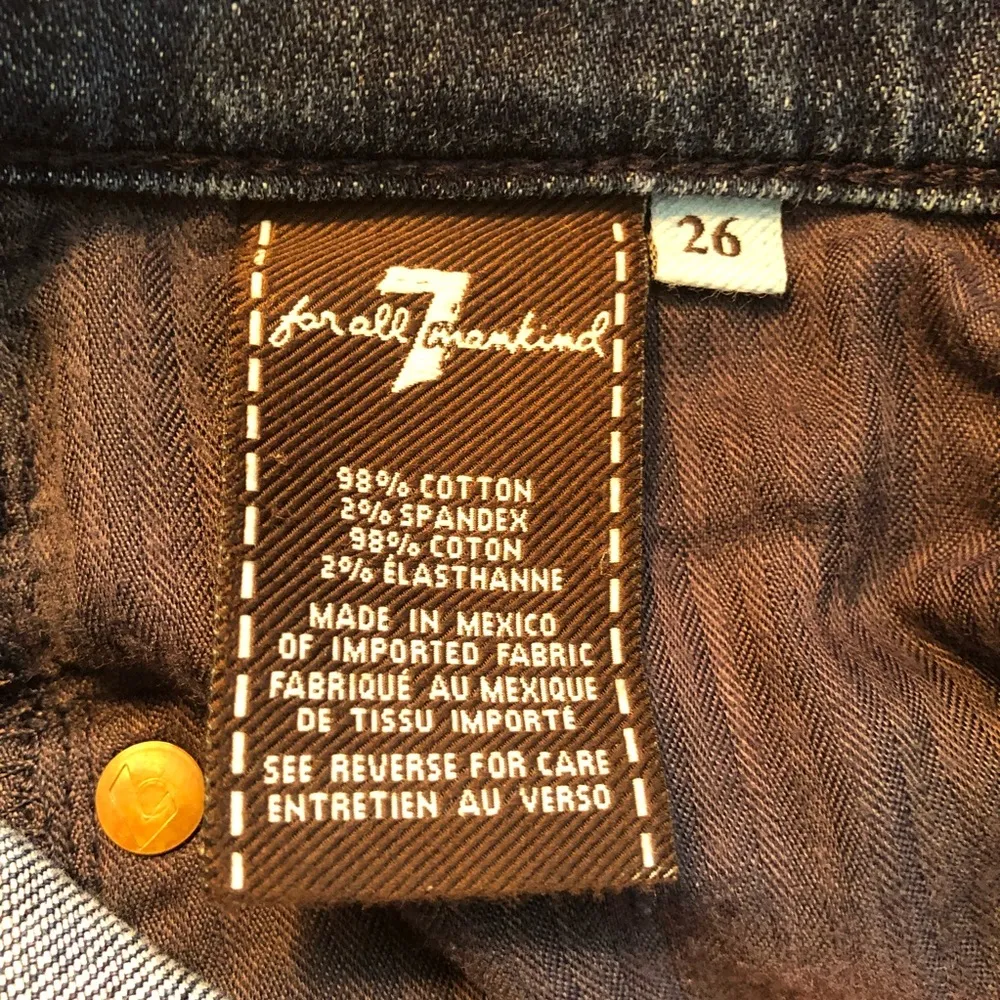 7FAM Seven For All Mankind Bootcut Jeans Sz 26 GUC - Image 9
