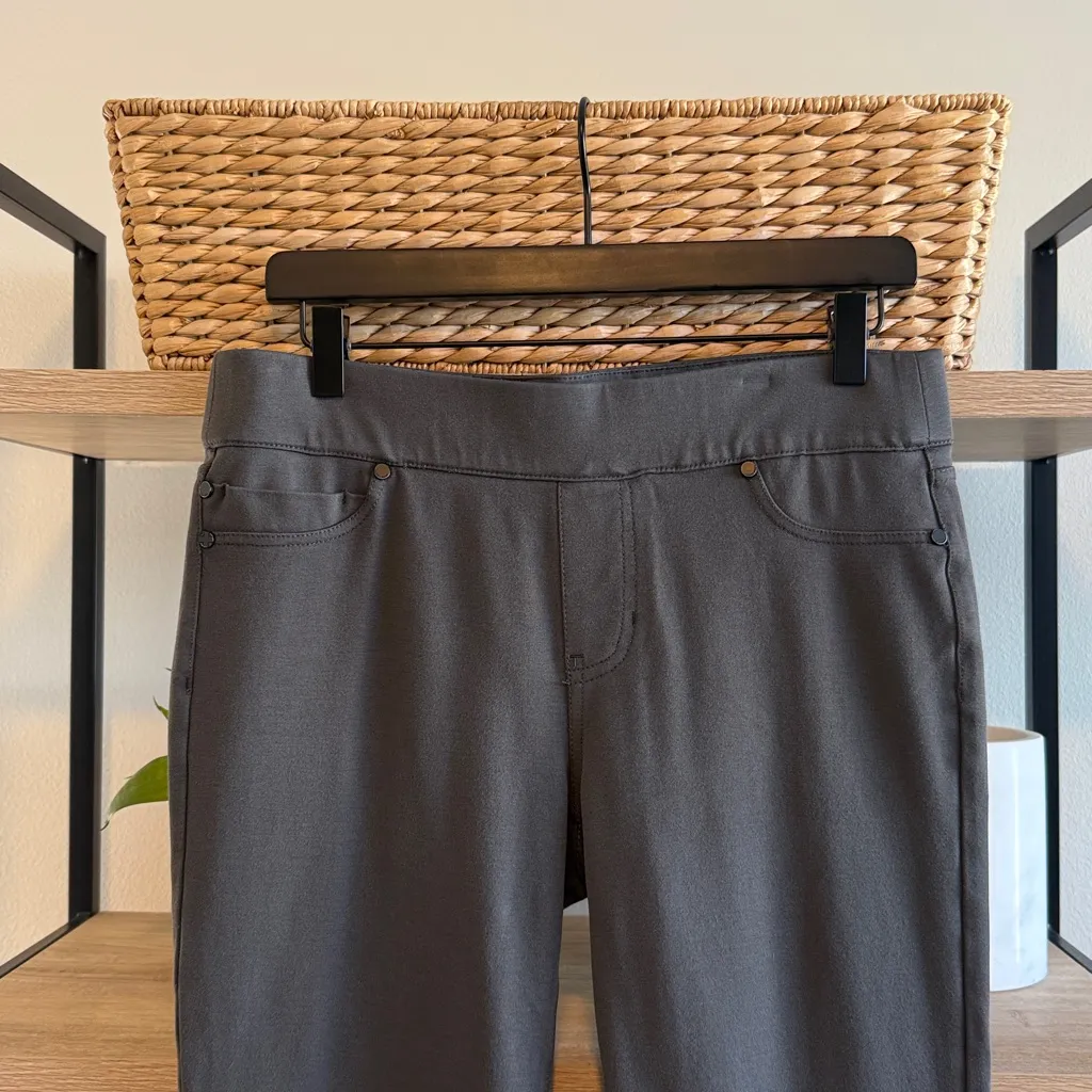 Liverpool Mid-Rise Kimberly Pull-On Bootcut Gray Ponte Knit Pants, 10 / 30 - Image 2