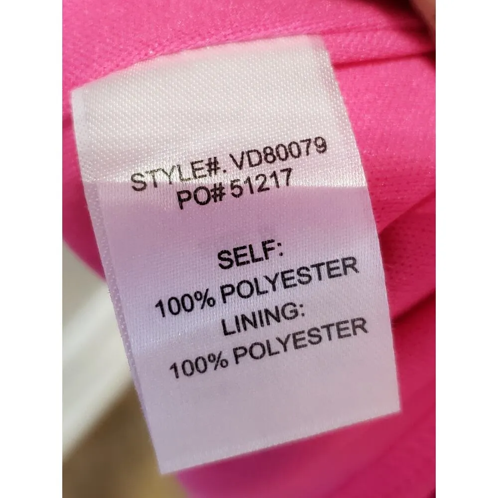 Saved By The Dress Womens Medium Pink Sleeveless Keyhole Back Halter Neck - Image 5