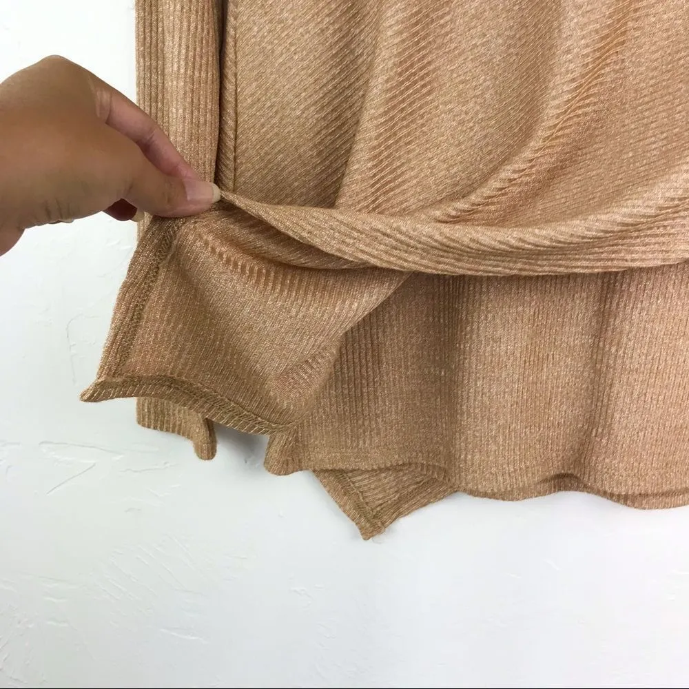 White House | Black Market  Tan Ribbed Long Sleeve XS - Image 5