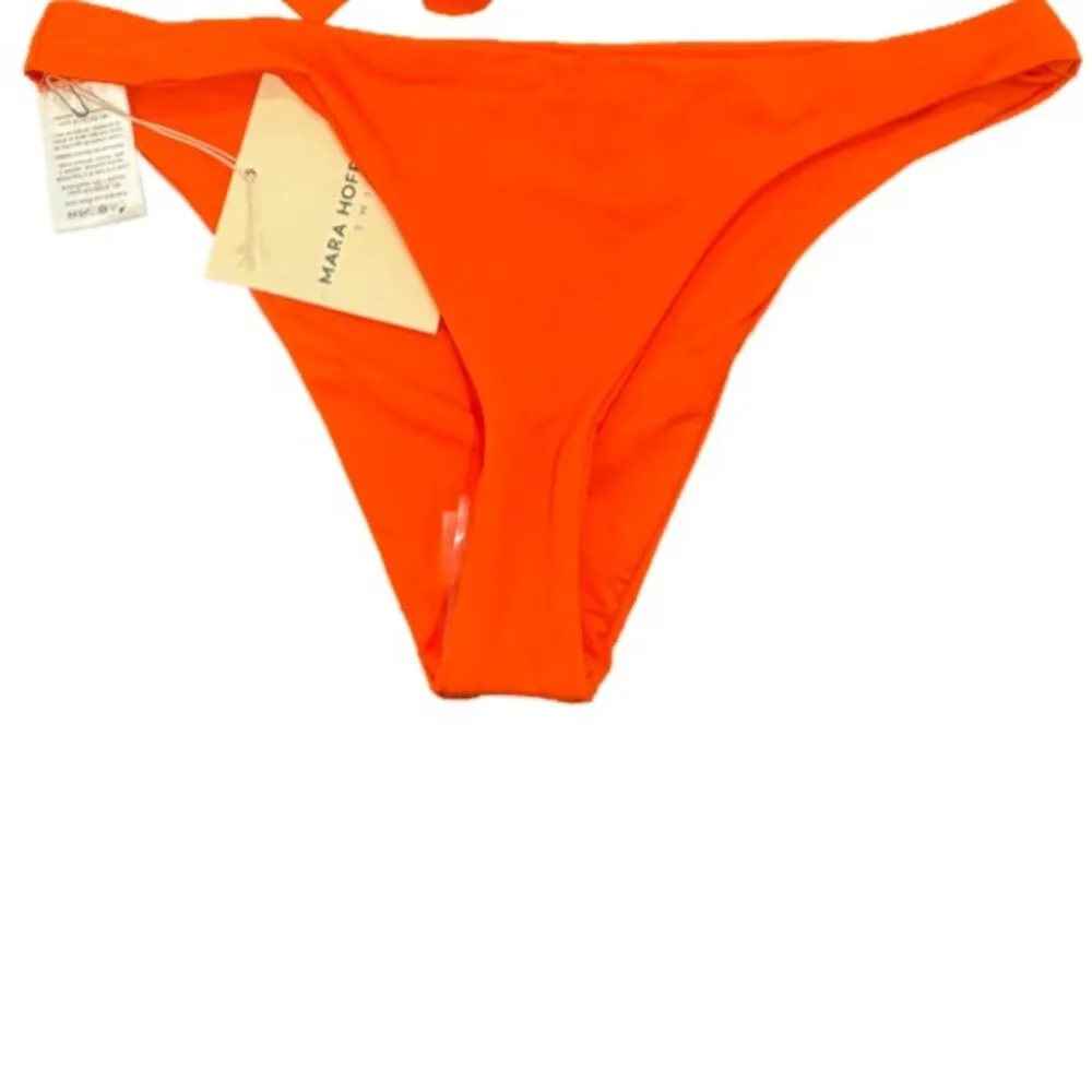 Mara Hoffman Scarlett Bikini Bottoms  - Tangerine Orange Size S - Image 5