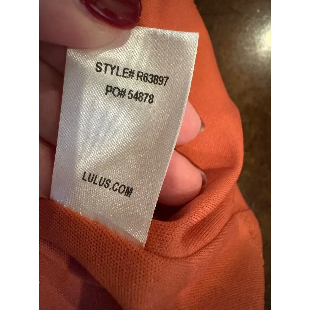 Lulus Dress Women‎ Small Rusty Rose Lost In Paradise Cut Out Maxi Dress Party - Image 16