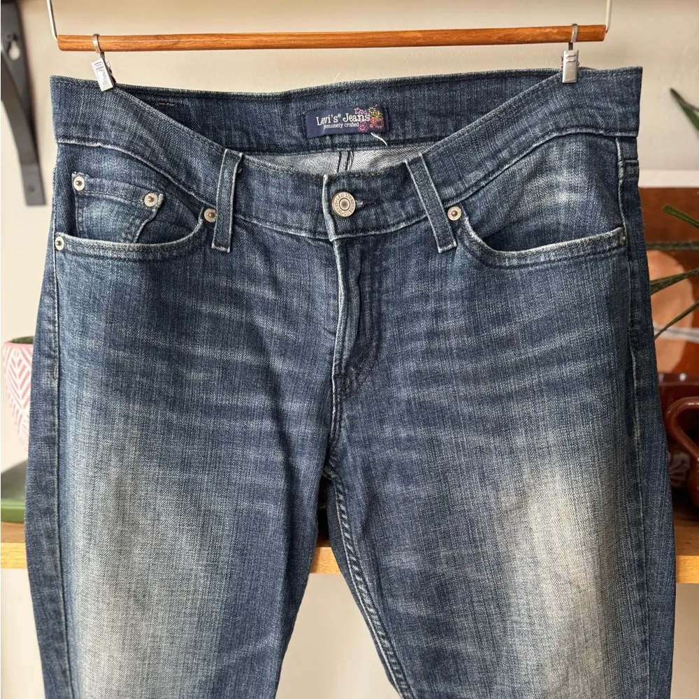 Levi’s Vintage Y2K Dark Wash Low Rise Denim Jeans Size 9M - Image 9