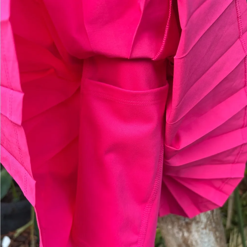 JOY LAB Hot Pink Pleated Mini Tennis Pickleball Skort Skirt - Image 7