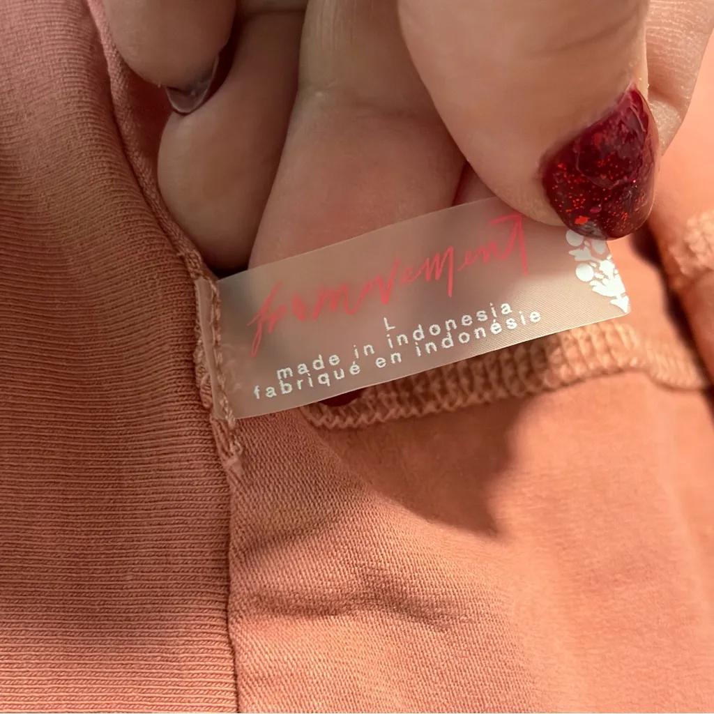 FP Movement Hot Shot Mini Skort NWT size Large in Petal Pink Stretch High Rise - Image 8