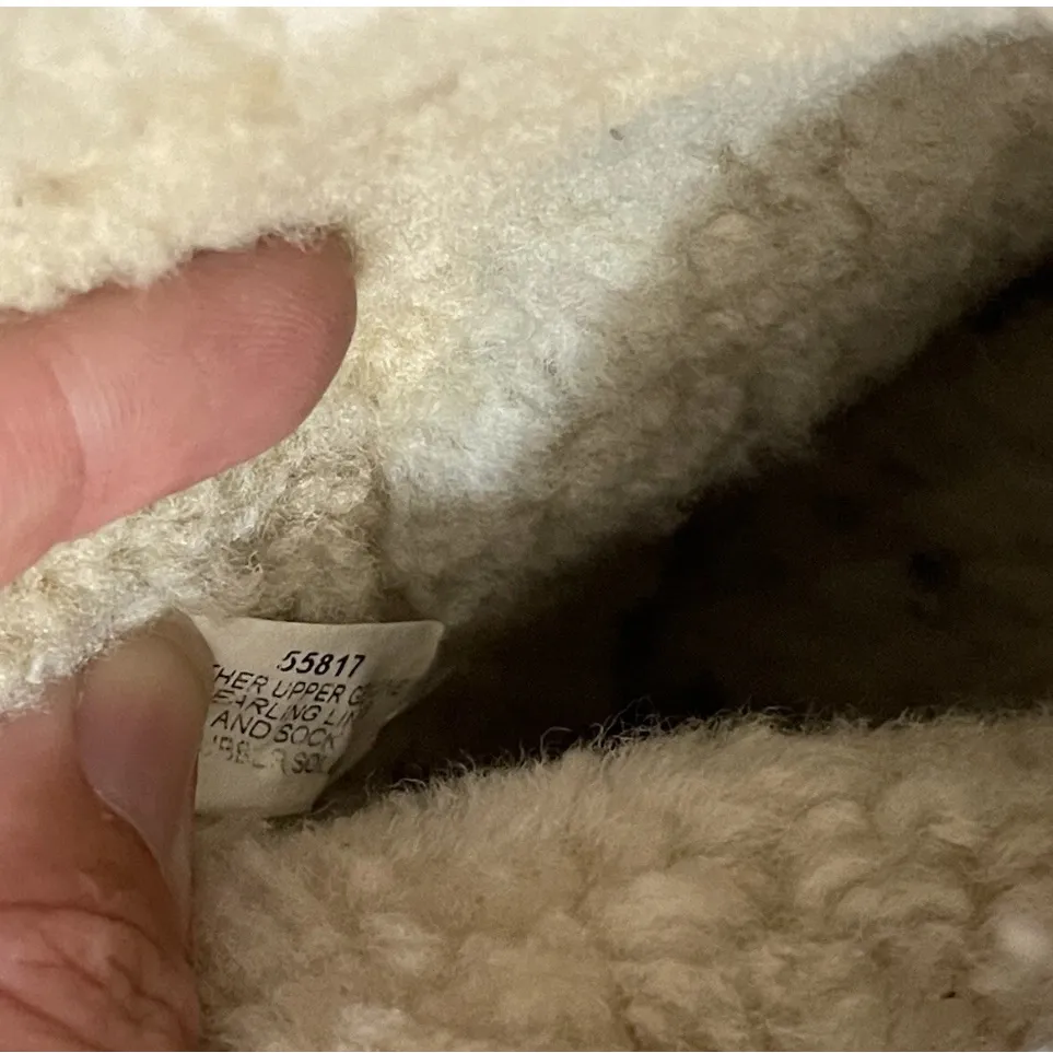 J Crew Womens Size 9 Macalister Wedge Shearling Boots 55817 Brown Made In Italy - Image 11