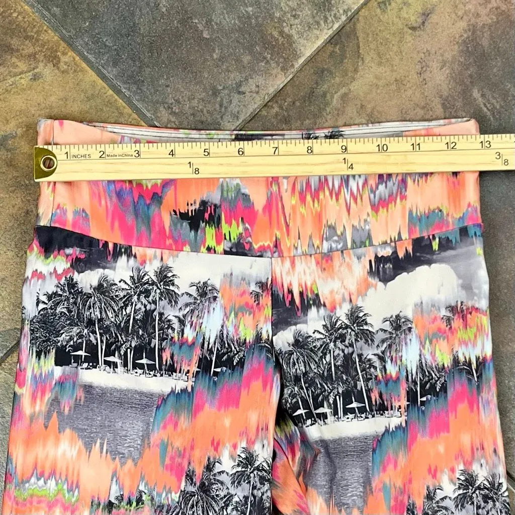 Onzie Hot Yoga Palm Sunset Leggings XS - Image 2