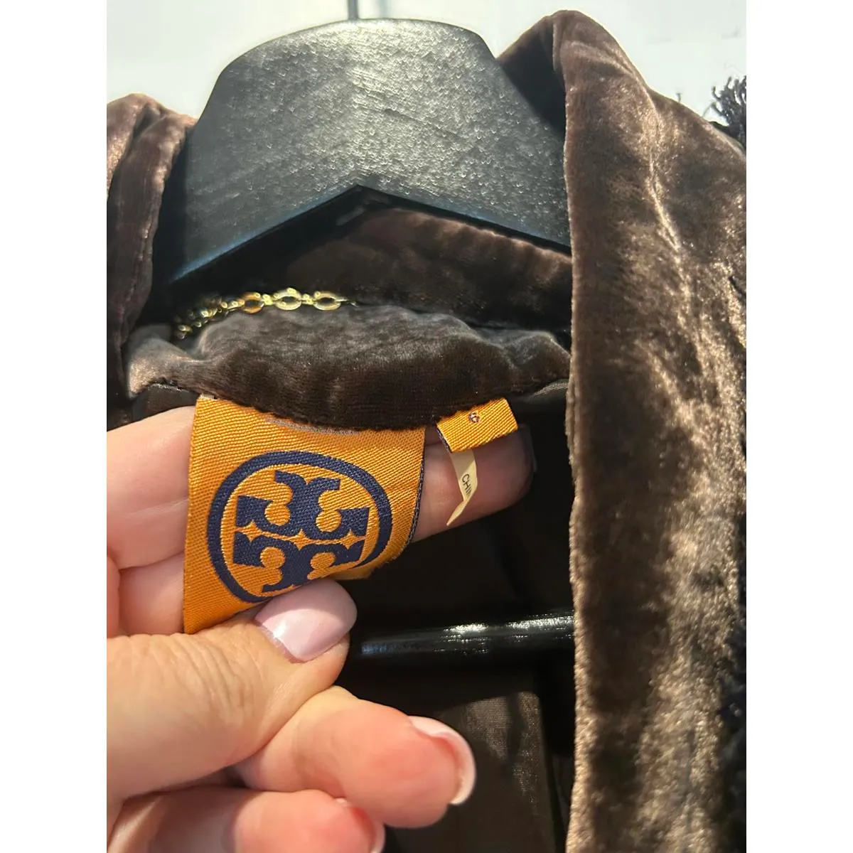 Tory Burch Tweed Jacket with Velvet Accents - Image 4