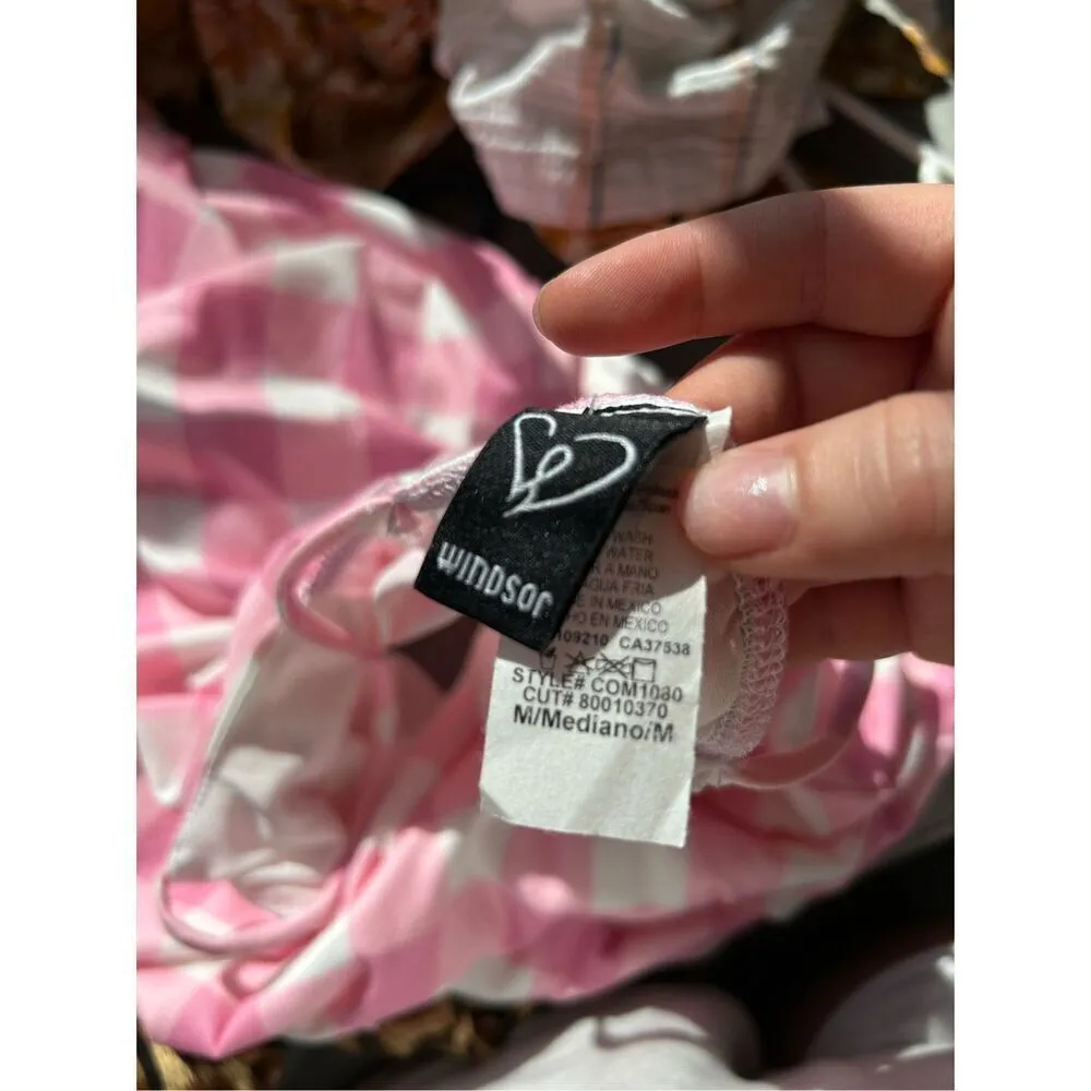 pink gingham dress - Image 2