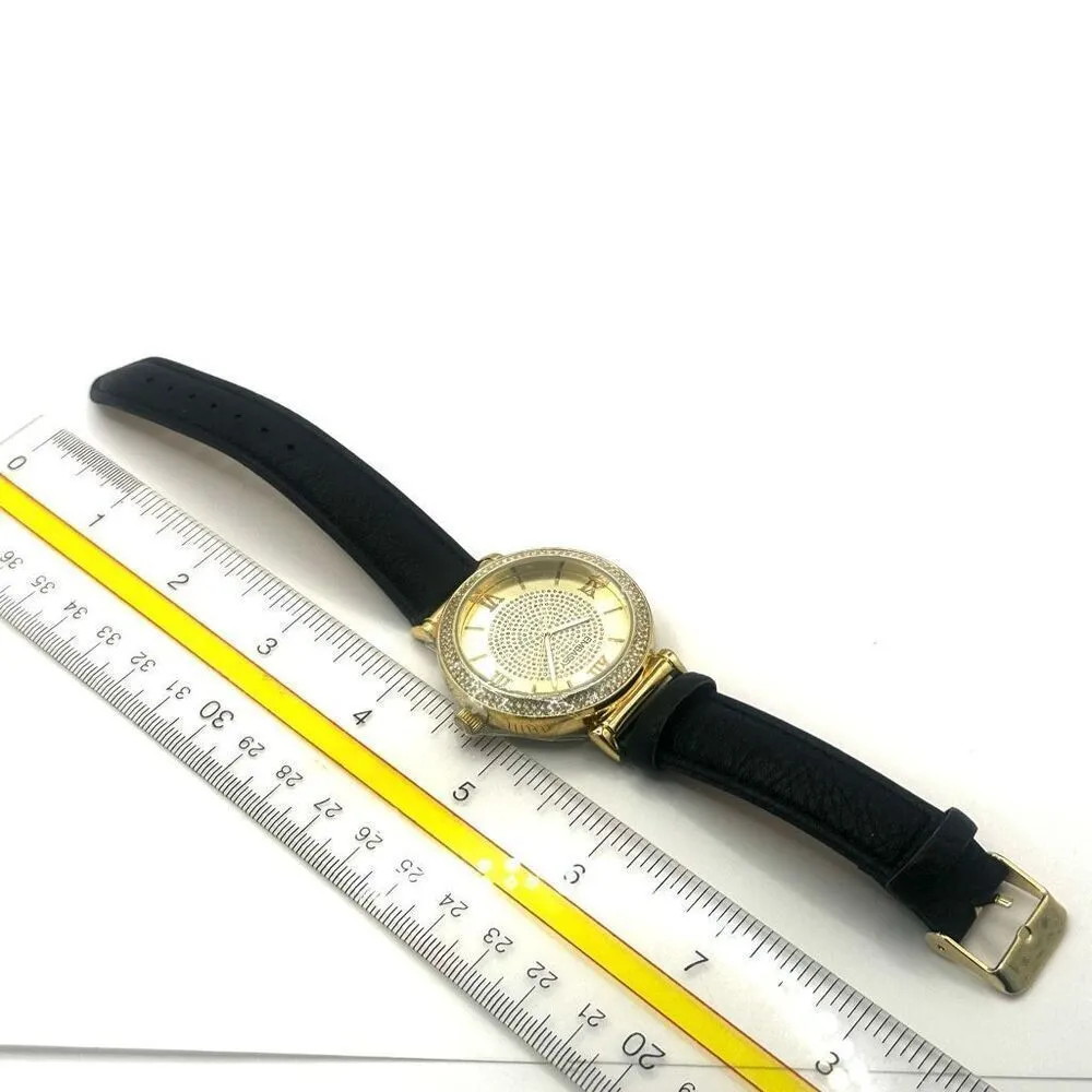 Embassy gold tone rhinestone watch - Image 5