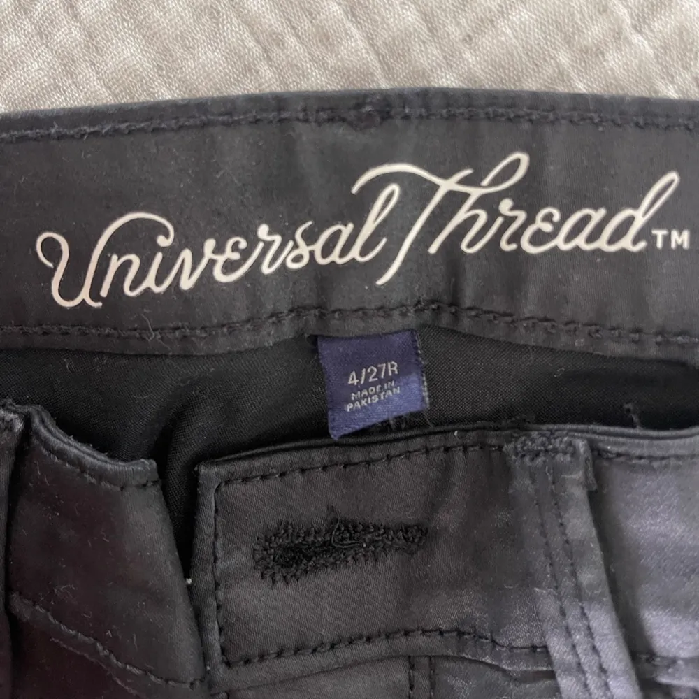 Universal Thread Straight Leather Pant - size 4/27 - Image 3