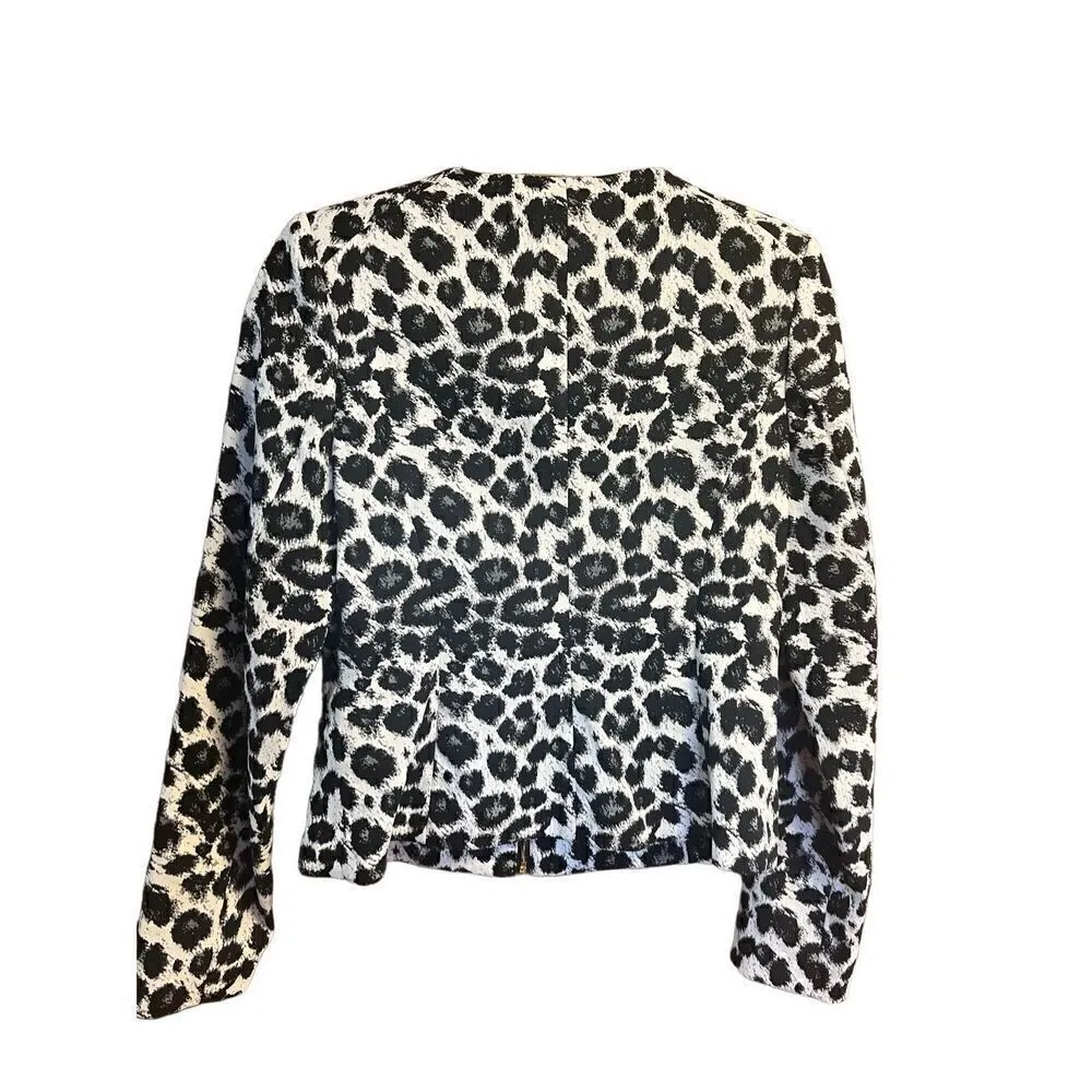 Calvin Klein  Animal Print Jacket Sz 6 Petite NWOT - Image 2