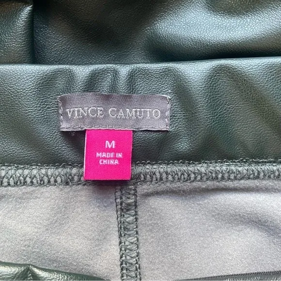 NWT Vince Camuto Faux Leather Pant Leggings Dark Willow Green Size Medium NEW - Image 10