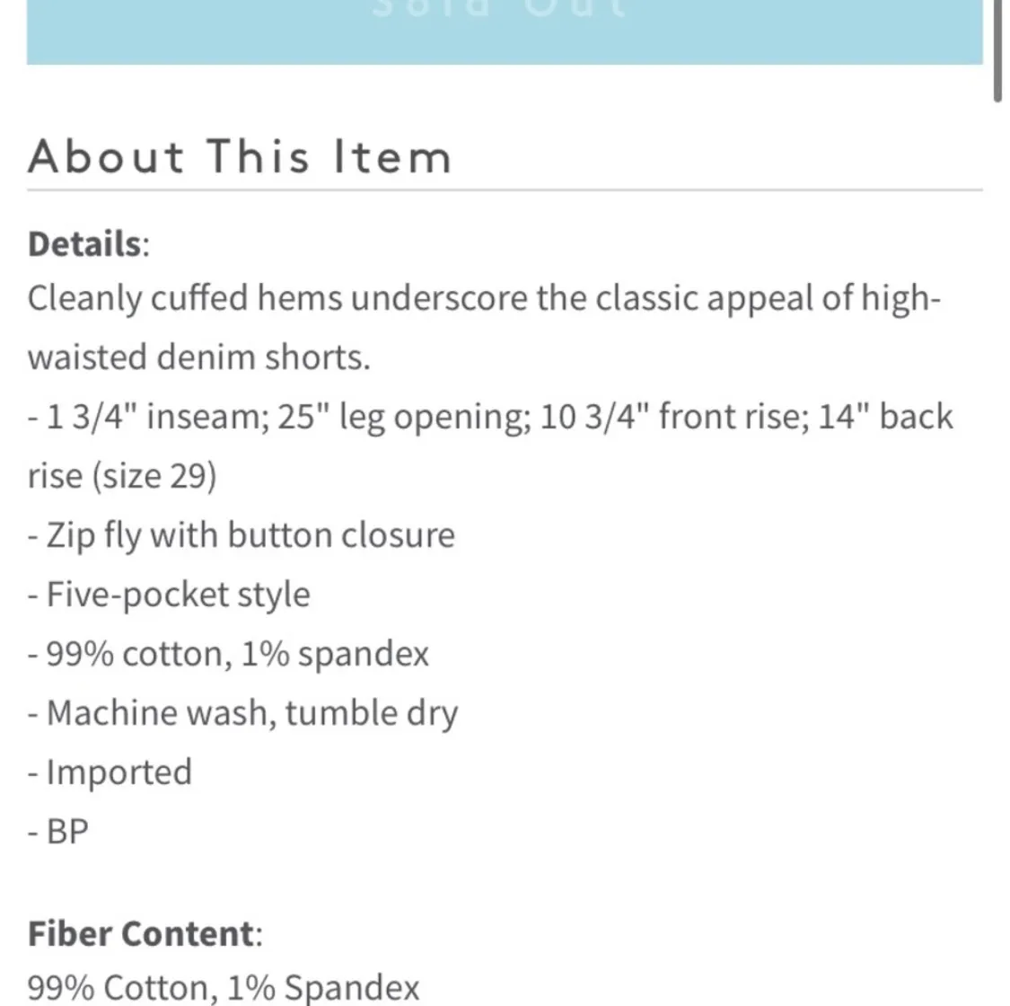 Mid Rise Denim Shorts - Image 12