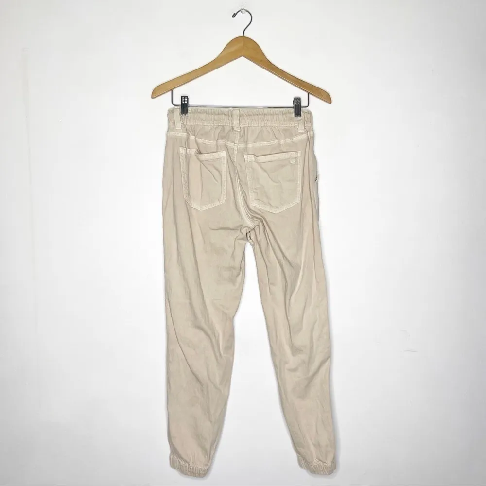 American Eagle AE Stretch Tomgirl Utility Jogger pants Size 2 Khaki Cream - Image 7