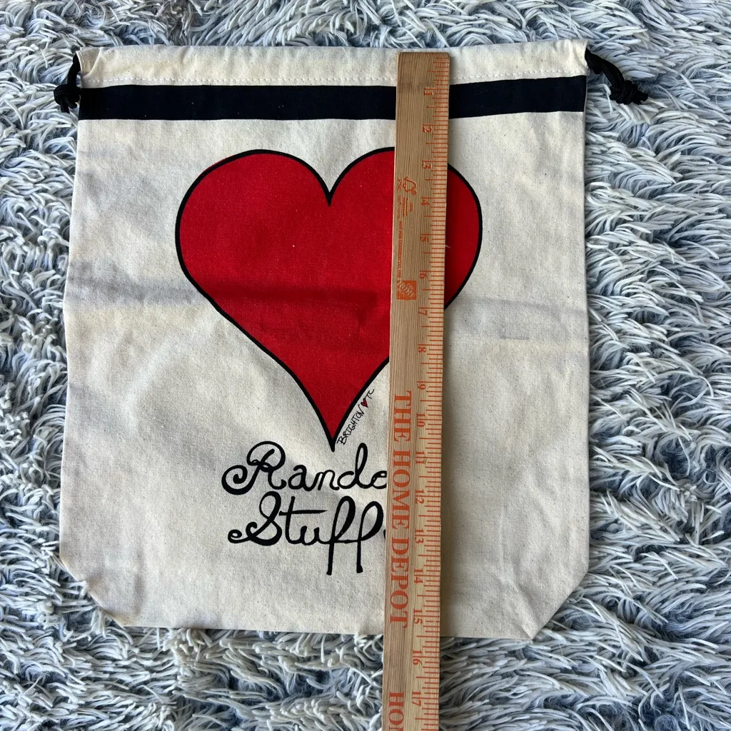 Brighton  Travel Bag  Draw Strings- 100% Cotton Heart - Image 4