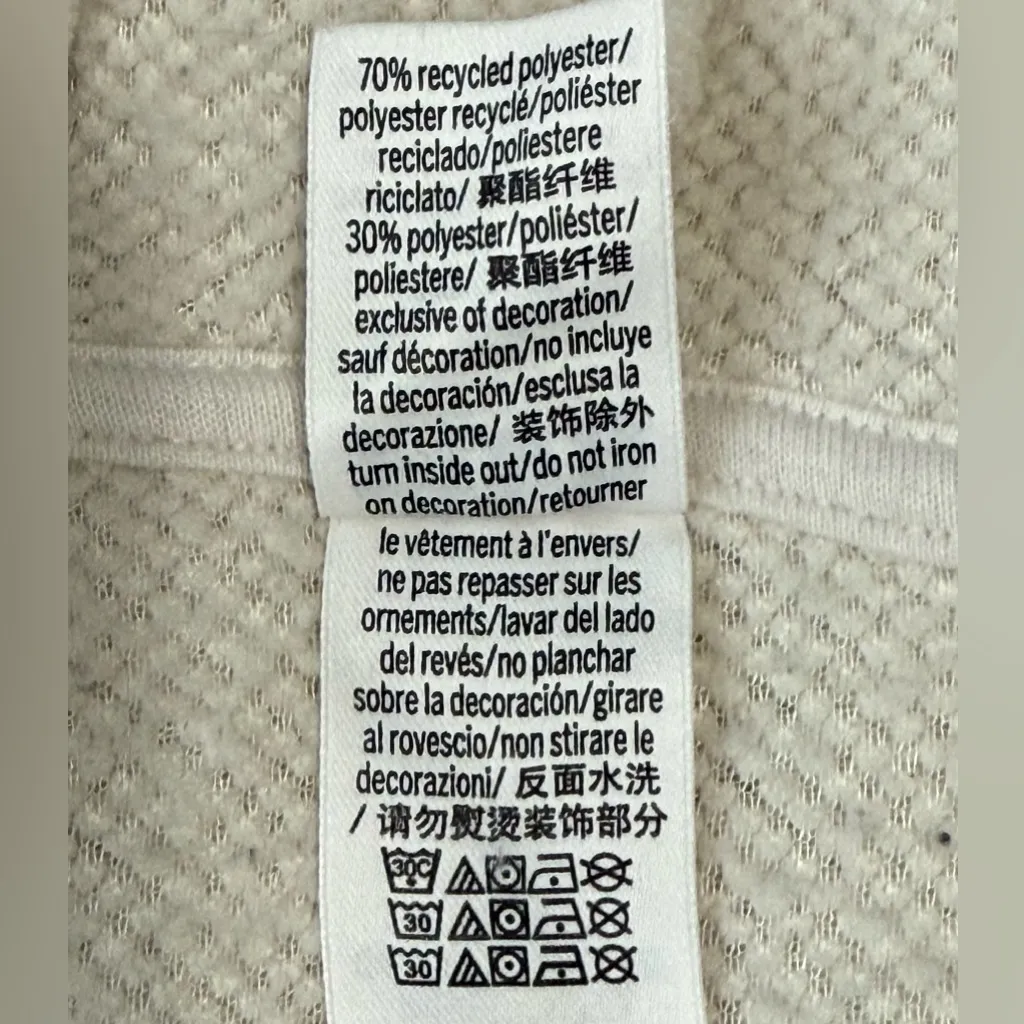 PINK Victoria's Secret Off-White Sherpa Pullover - Image 7