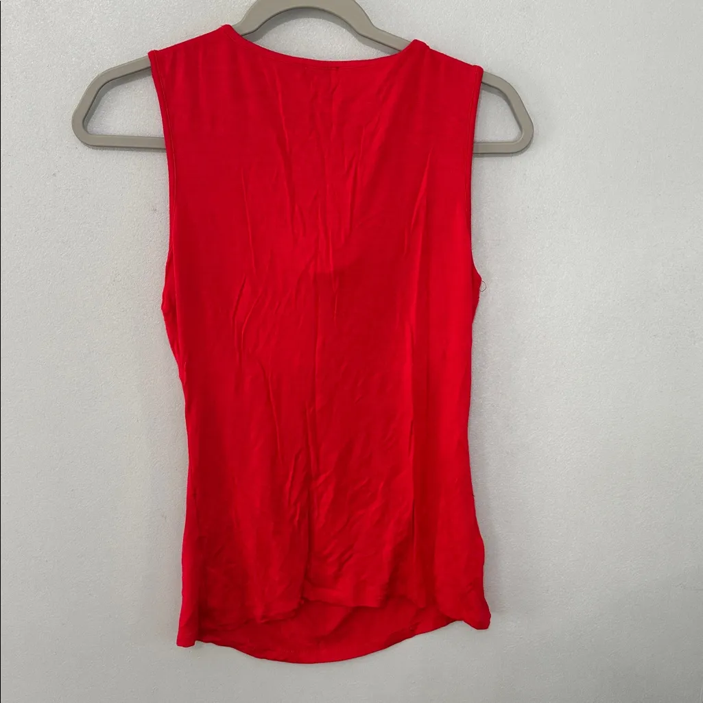 Skän‎ Red Sleeveless Cowl Neck Top Size M - Image 4