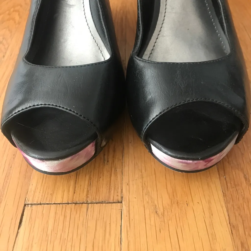 Madden Girl by Steve Madden Black Purple Wedge Sandals - Image 10